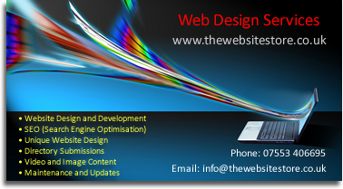 The Website Store Kent Link Business Card Affordable Web Design Services